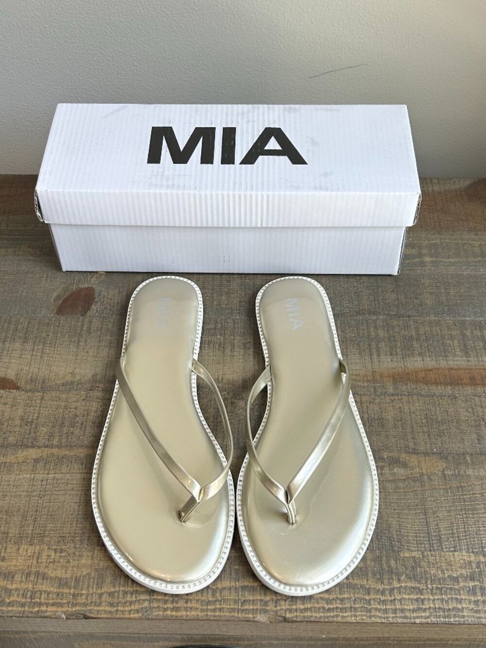 MIA Aster Gold Patent Sandal